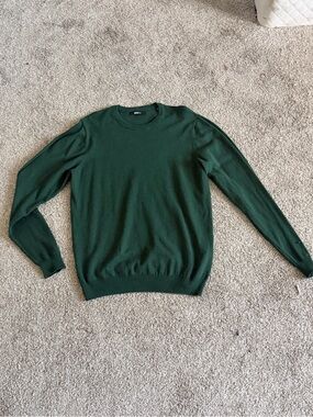 Fashion Nova Men's Forest Green Crewneck Sweater